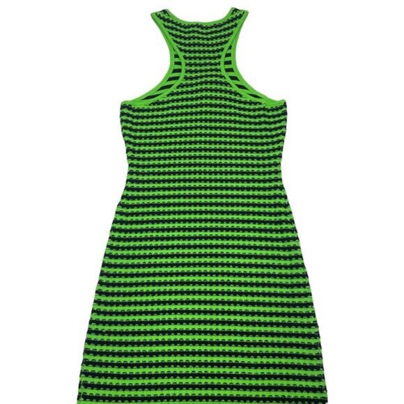 Solid & Striped Sia Green Black Mini Dress Womens Size XS - Picture 6 of 6